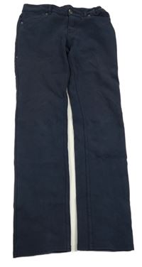 Tmavomodré teplákové skinny kalhoty GAP