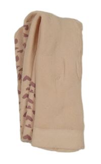 Nové - světlerůžové thermo punčocháče se srdíčky 