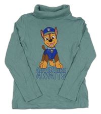 Zelené triko s Tlapkovou patrolou a rolákem C&A