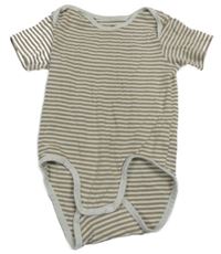 Bílo-béžové pruhované body H&M