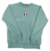 Zelená lehká mikina s nápisem - Moncler 