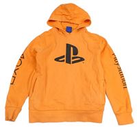 Oranžová mikina s kapucí - Play Station Next