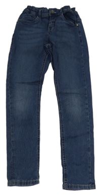 Tmavomodré žebrované skinny rifle C&A