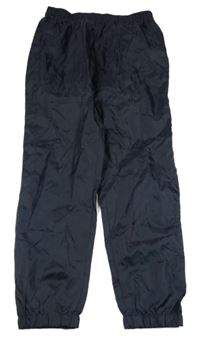 Tmavomodré šusťákové kalhoty Tu