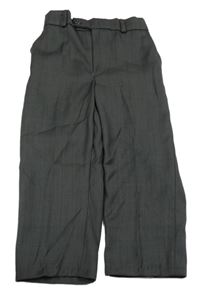 Tmavošedé společenské kalhoty