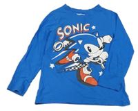 Modré triko se Sonicem 