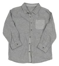 Šedá melírovaná košile Matalan