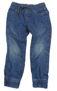 Modré teplákové cuff rifle C&A