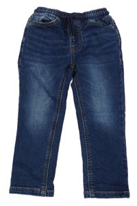 Tmavomodré teplákové skinny rifle Next