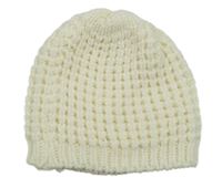 Smetanová pletená čepice 