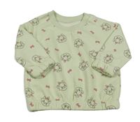 Světlezelená mikina s kočičkou Marií Primark