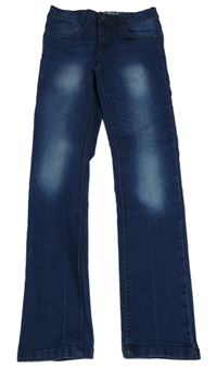 Tmavomodré teplákové skinny rifle Pepperts