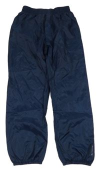 Tmavomodré šusťákové voděodolné funkční kalhoty Decathlon