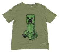 Khaki tričko - Minecraft H&M