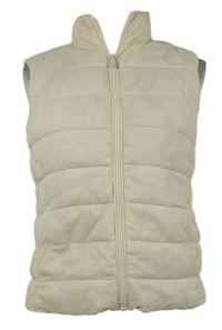 Dámská smetanová šusťáková zateplená vesta Primark 