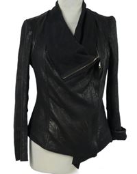 Dámský černý třpytivý semišový křivák Zara 