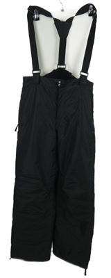 Dámské černé šusťákové oteplovačky s kšandami Migra Tex 