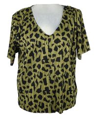 Dámská černo-béžová vzorovaná plisovaná halenka Only 