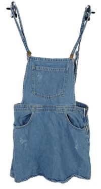 Dámské světlemodré riflové šaty Bershka 