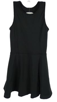 Dámské černé sportovní elastické šaty se všitými kraťasy H&M