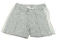 Černo-bílé melírované teplákové kraťasy River Island