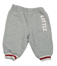 Světlešedé tepláky s nápisem 