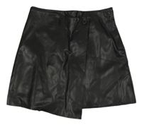 Černá koženková sukně H&M