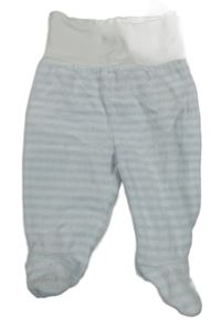 Modro-bílé pruhované sametové polodupky C&A