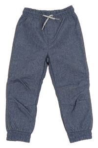 Tmavomodré melírované softshellové kalhoty Kiki&Koko