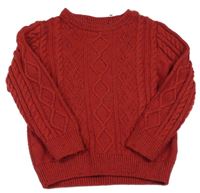 Červený melírovaný svetr Next