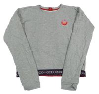 Šedá crop mikina s výšivkou S. Oliver