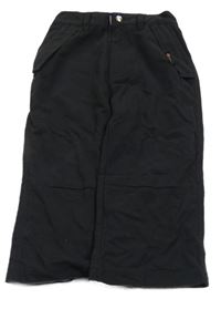 Černé šusťákové kalhoty 