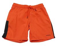 Červeno-černé sportovní kraťasy Kipsta