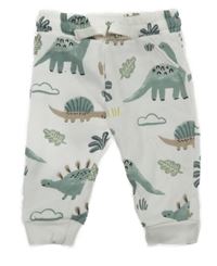 Bílé tepláky s dinosaury F&F