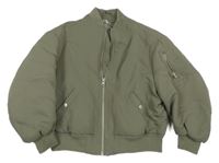 Šedý šusťákový jarní bomber Zara