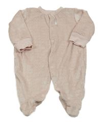 Světlerůžový plyšový overal DKNY