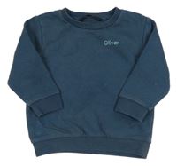 Tmavomodrá mikina s nápisem Next