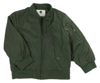 Khaki šusťákový zateplený bomber 