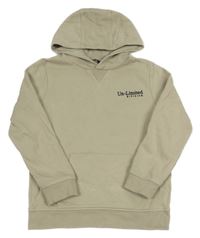 Béžová mikina s nápisem a kapucí George