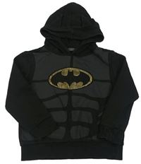 Černá mikina s Batmanem a kapucí 