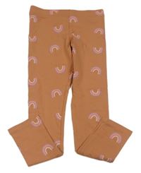 Oranžové legíny s duhami H&M