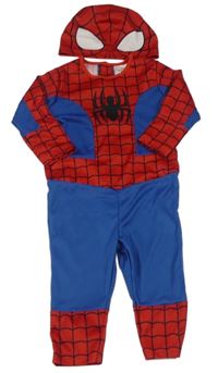 Kostým - Tmavomodro-červený overal + čepice - Spider-man H&M