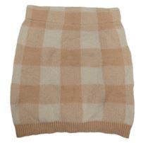 Růžová kostkované pletená sukně Primark 