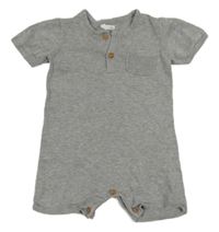 Šedý pletený kraťasový overal F&F