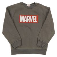 Šedá mikina s logem Marvel 