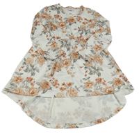 Bílé květované mullet šaty PatPat 