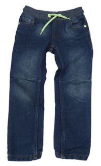 Tmavomodré rifle s úpletovým pasem Kiki&Koko