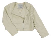 Smetanový koženkový crop křivák Primigi