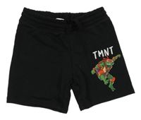 Černé teplákové kraťasy s želvou Ninja H&M
