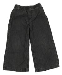 Tmavošedé wide leg rifle H&M